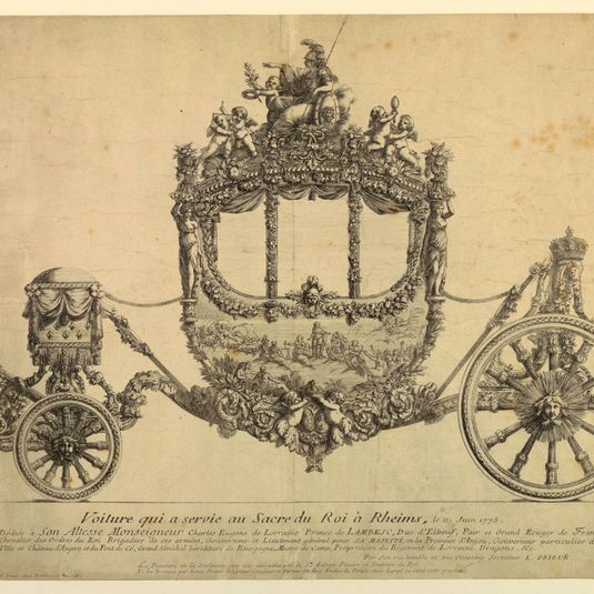 Design for Carriage from the Coronation of Louis XVI, June 11th, 1775