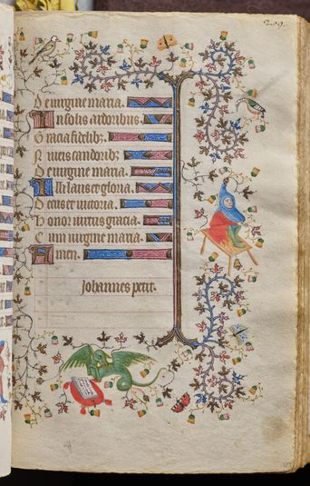 Hours of Charles the Noble, King of Navarre (1361-1425): fol. 105r, Text