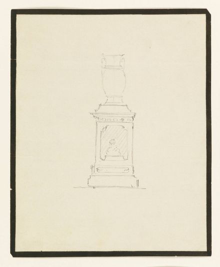 Design for an urn on a stand