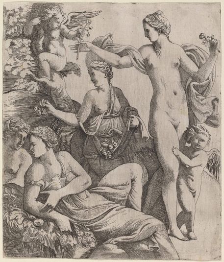 Venus with the Graces and Putti