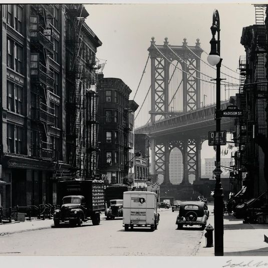 Manhattan Bridge from Pike Street, New York