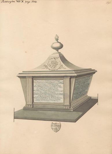 Tomb of Mary Barton and her Servant Erasmia Kirsopp from Paddington Church