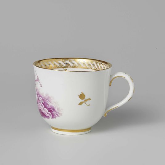 Cup with a putto on clouds