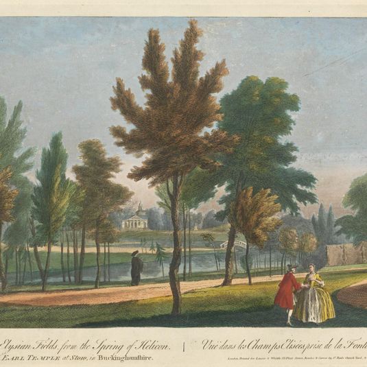 A View in the Elysian Fields, from the Spring of Helicon in the Gardens of Earl Temple at Stow, in Buckinghamshire