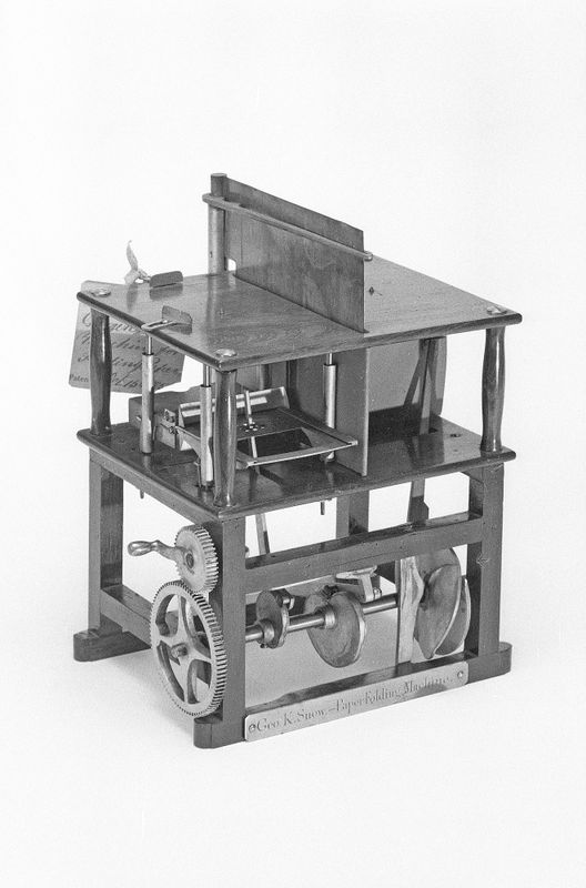 Patent Model for a Paper-Folding Machine