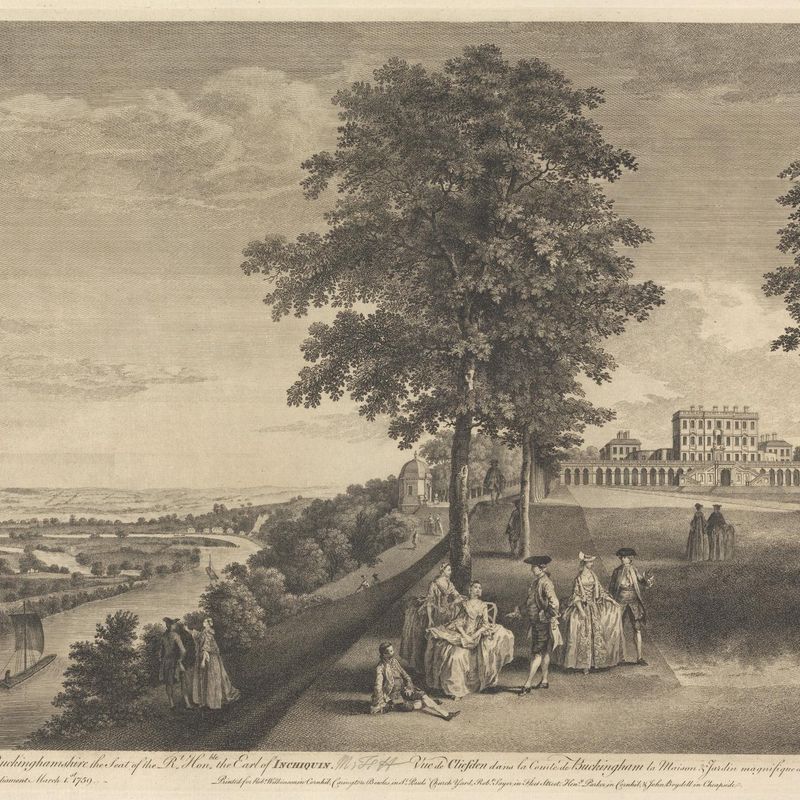 A View of Cliefden on Buckinghamshire the Seat of the Rt. Hon. Earl of Inchiquin