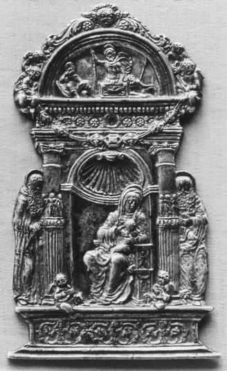 Virgin and Child Enthroned with Saints Anthony Abbot and Jerome