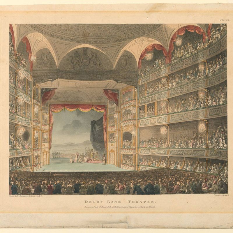 Interior of the Drury Land Theater, London