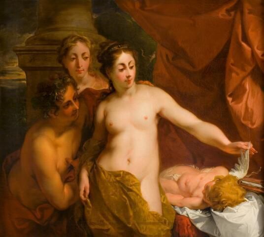Venus, Bacchus en Ceres met slapende Amor