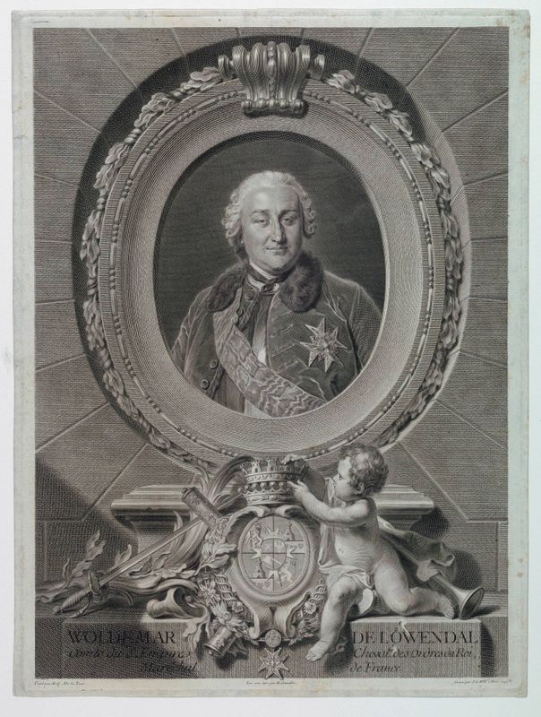Portrait of Field Marshal Count Waldemar de Loewendal (1700-1755)