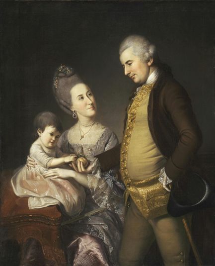 Portrait of John and Elizabeth Lloyd Cadwalader and Their Daughter Anne