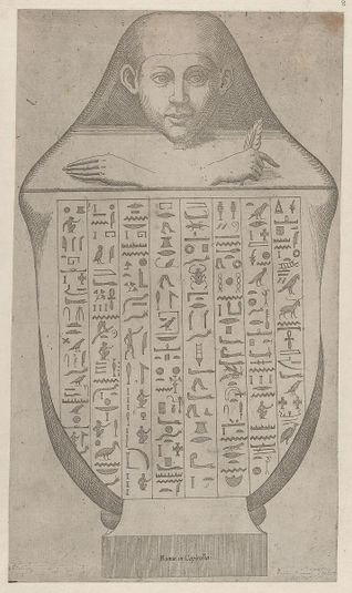 Speculum Romanae Magnificentiae: Face of an Egyptian canopic vase