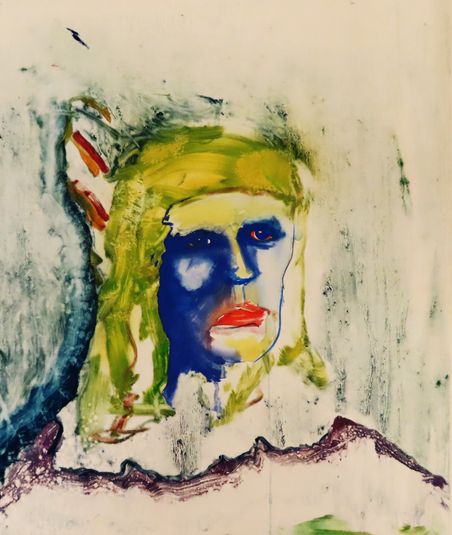 Untitled (Head with Blue Face)