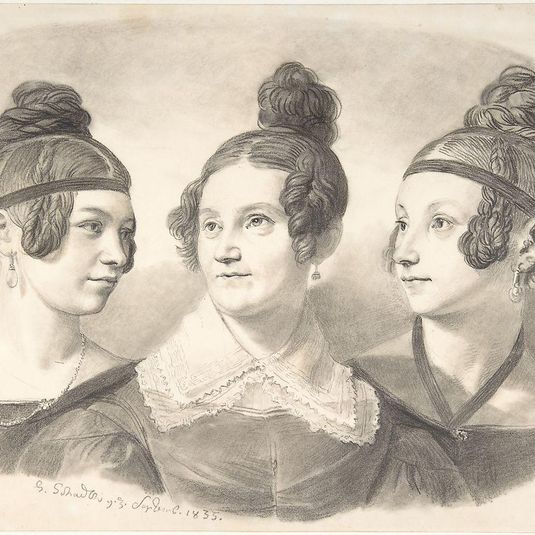 Portrait of Frau von Oppen and Her Two Daughters