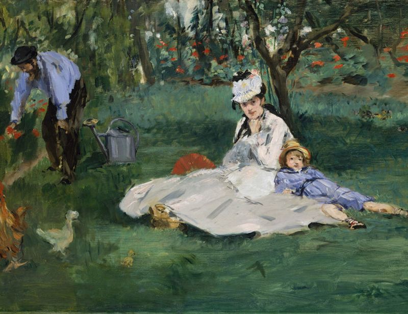 Edouard Manet - The Monet Family in Their Garden at Argenteuil Smartify Editions