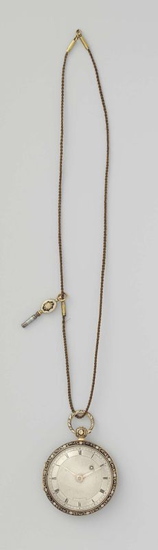 Women's Watch with a Chain and a Key