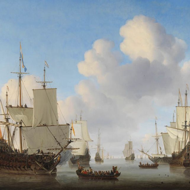 Willem van de Velde the Younger - Dutch Ships in a Calm Sea Smartify Editions