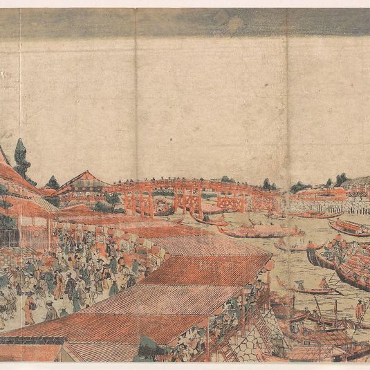 Landscape; Showing Water Festival with Lanterns