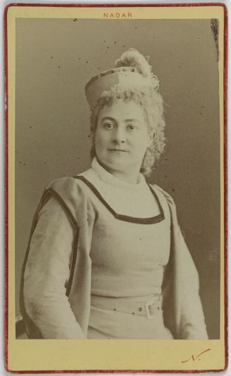 Portrait de Mme Peschard, (née Marie Blanche Renouleau), (-1888), (actrice)
