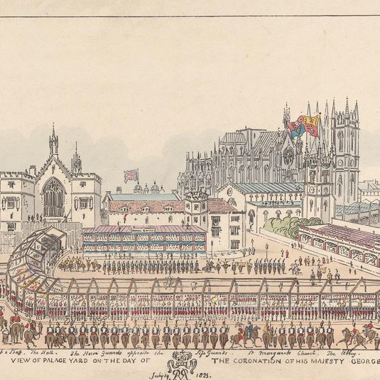 View of Palace Yard on the day of the Coronation of His Majesty George IV