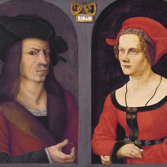 Nuptial Portrait of Coloman Helmschmid and Agnes Breu