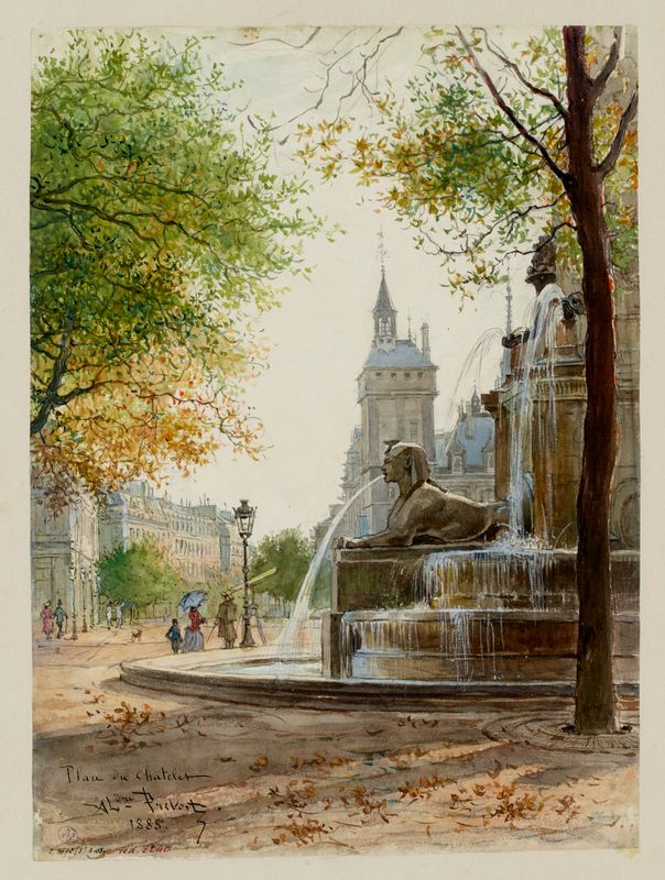 Fontaine du Châtelet, 1885