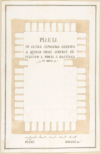 Plan of a Tomb, Rome