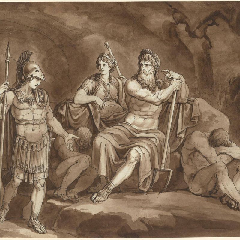 Telemachus Requests Permission from Pluto to Seek His Father in the Underworld