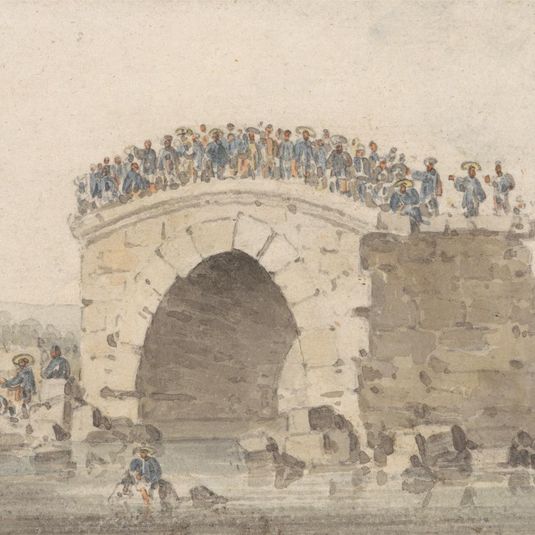 Remains of a Bridge at San-Sien-Wey on the Pei-Ho near Tong-Tcheou, August 15, 1793