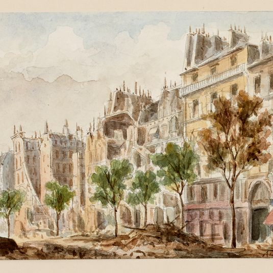 La rue Royale en 1871.
