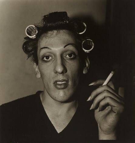 A Young Man in Curlers at Home on West 20th Street, N.Y.C.
