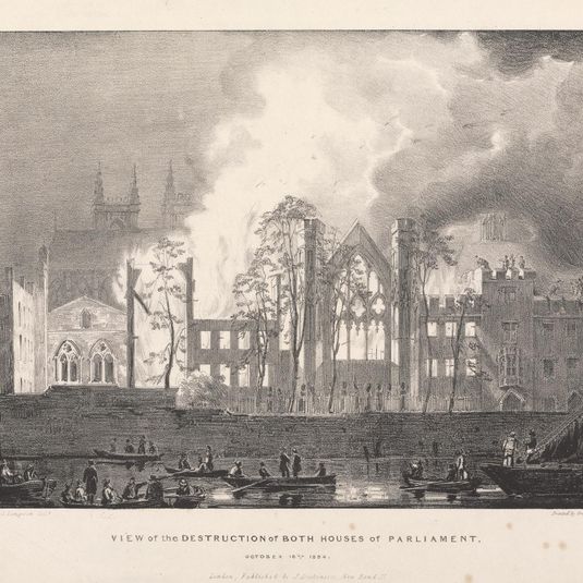 View of the Destruction of Both Houses of Parliament, October 16th 1834
