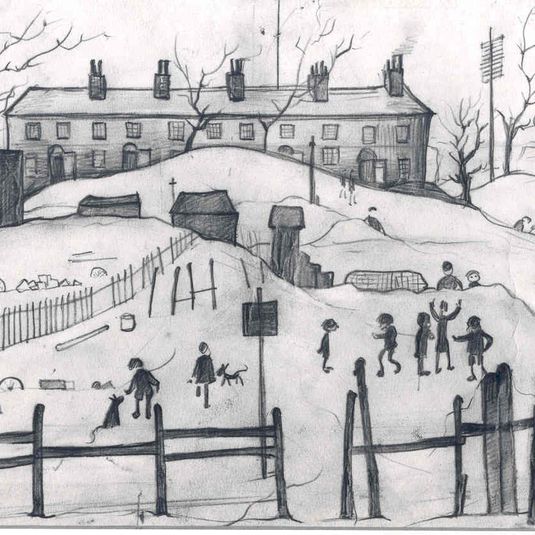 Houses in Broughton (recto) ; Street Scene (verso)