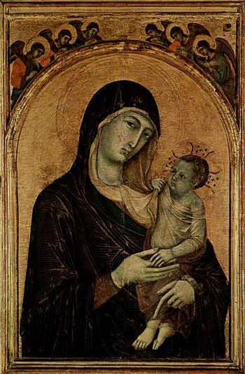 Madonna with Child and Six Angels (Duccio)