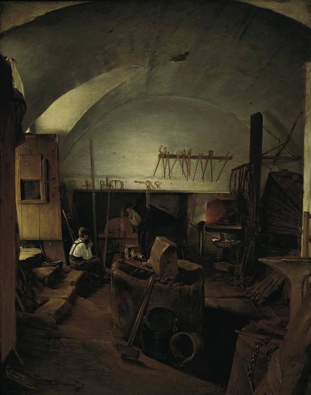Interior of a Smithy