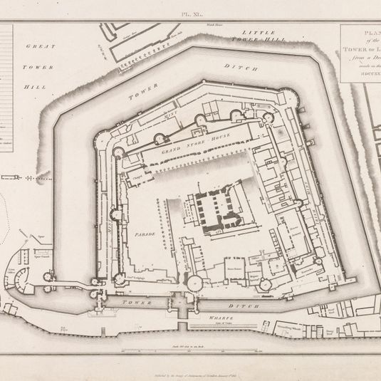 Plan of the Tower of London MDCCXXVI