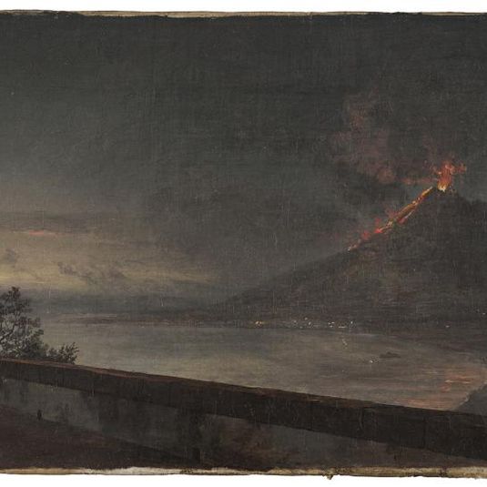 View towards Vesuvio from Villa Quisisana
