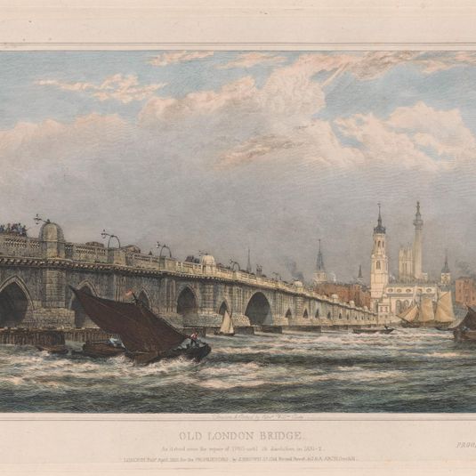 Old London Bridge after the Repair of 1700 until 1831/1832