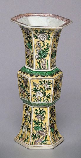 Hexagonal Trumpet Beaker Vase