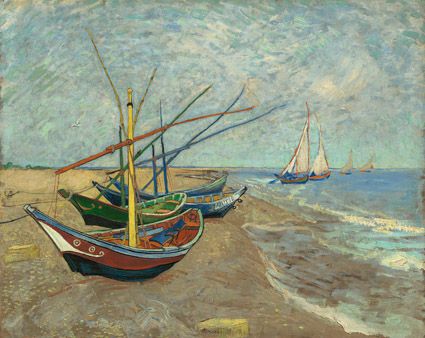 Vincent van Gogh - Fishing Boats on the Beach at Les Saintes-Maries-de-la-Mer Smartify Editions