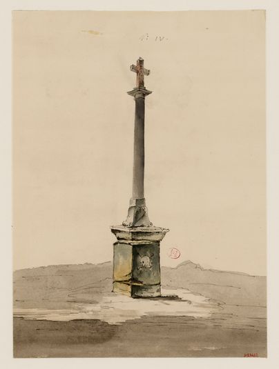 Le cimetière des Saints-Innocents, copie d'après les dessins de Bernier. Croix n°4.