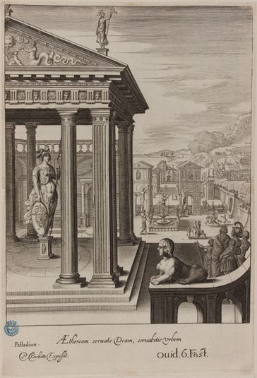 Tableau du Temple des Muses : Le Palladion (Dutuit p. 36, Le Blanc 140)