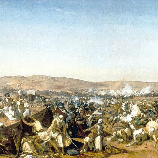 The seizure of Abd-el-Kader's camp in 1843