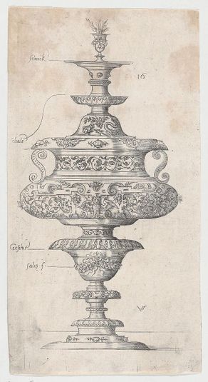 Covered Goblet With Owl
