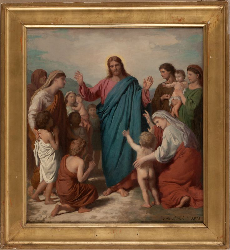 Esquisse pour l'église Notre-Dame-des-Blancs-Manteaux : Le Christ au milieu des enfants