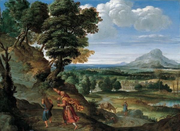 Abraham Leading Isaac to Sacrifice