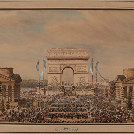 Fête de la Fraternité à l'Arc de triomphe de l'Étoile, le 20 avril 1848.