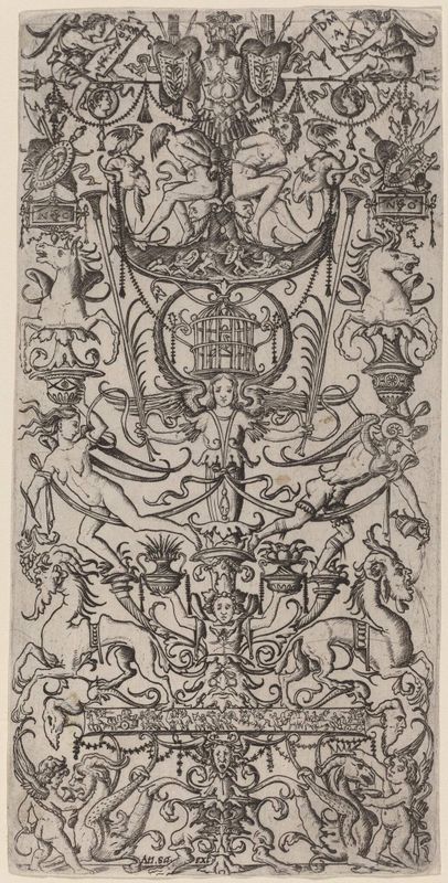 Ornament Panel with a Birdcage