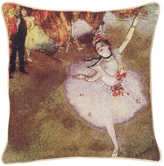 E.Degas The Star - Cushion Cover Art 45cm*45cm Signare Tapestry