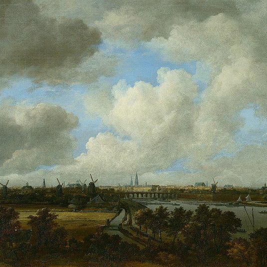 View on the Amstel from Amsteldijk